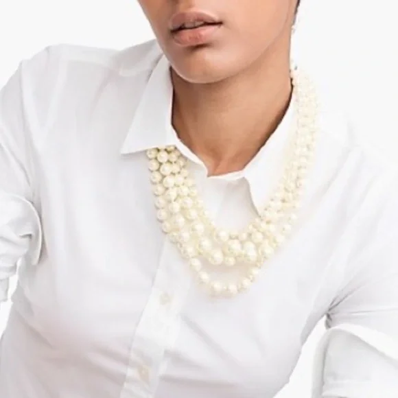 J. Crew Twisted Pearl Necklace - Picture 1 of 5